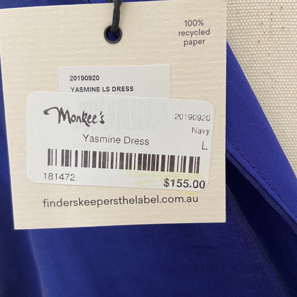 Royal blue Dress, satiny/ silky material, adjustable mini length